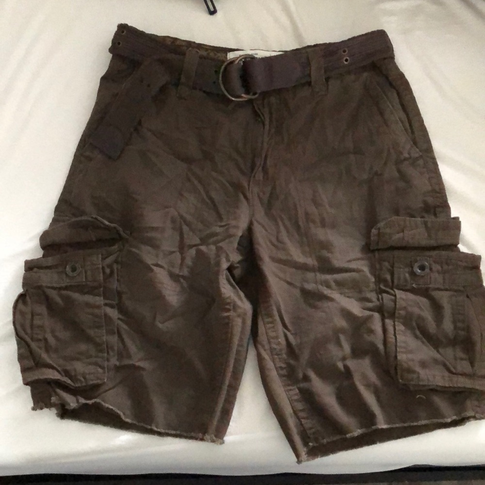 Brown cargo shorts
